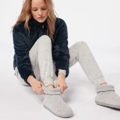 Chaussons Bottines En Grosse Maille