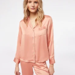 Chemise De Pyjama Satinée
