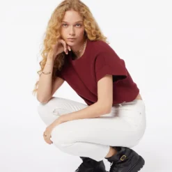 Pull En Maille Manches Courtes