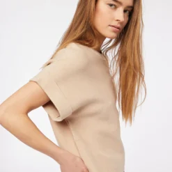 Pull En Maille Manches Courtes