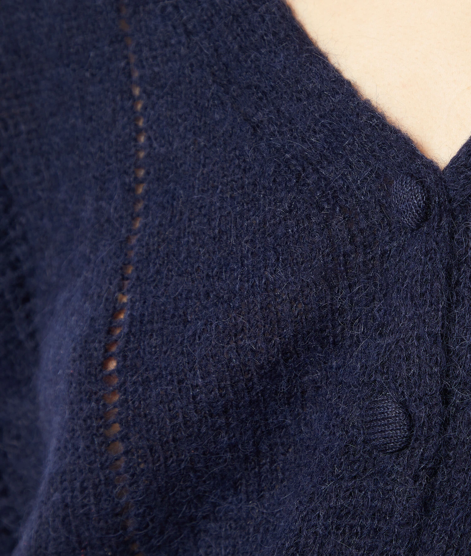 Gilet En Maille Ajourée 4 Gilet En Maille Ajourée – Image 4