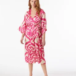 Déshabillé Satiné Imprimé -Magasin De Lingerie Etam 653808472 c