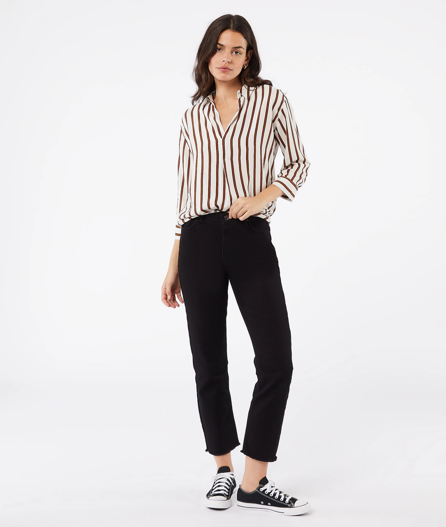 Chemise Manches Longues Rayée 3 Chemise Manches Longues Rayée – Image 3