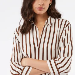 Chemise Manches Longues Rayée 9 Chemise Manches Longues Rayée -Magasin De Lingerie Etam 653809039 c