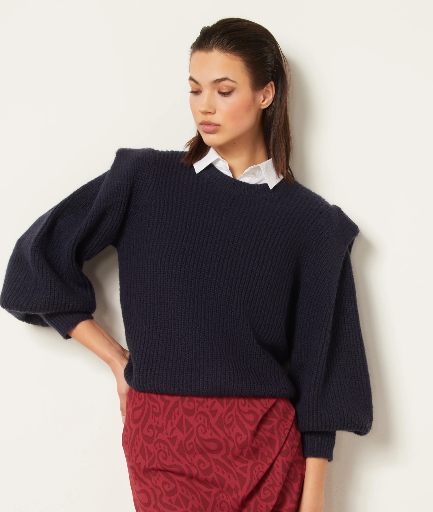 Pull En Maille Manches Bouffantes 5 Pull En Maille Manches Bouffantes – Image 5