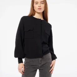 Veste En Maille Avec Poches