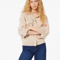 Veste En Maille Avec Poches 9 Veste En Maille Avec Poches -Magasin De Lingerie Etam 653811788 c