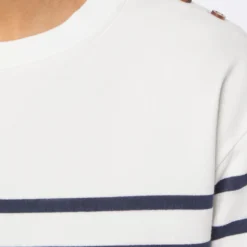 Sweat à Rayures En Coton Mélangé Personnalisable -Magasin De Lingerie Etam 653819180 b