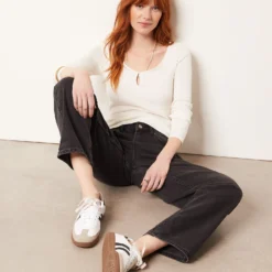 T-shirt Manches Longues Côtelé