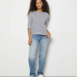 T-shirt Rayé Manches 3/4 7 T-shirt Rayé Manches 3/4 -Magasin De Lingerie Etam 653827825 6