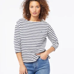 T-shirt Rayé Manches 3/4 9 T-shirt Rayé Manches 3/4 -Magasin De Lingerie Etam 653827825 c