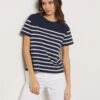T-shirt à Rayures 100% Coton