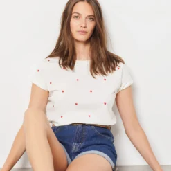 T-shirt Imprimé 100% Coton -Magasin De Lingerie Etam 653834073 c