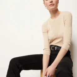 Pull En Maille Côtelé