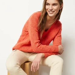 Pull En Maille Ajourée