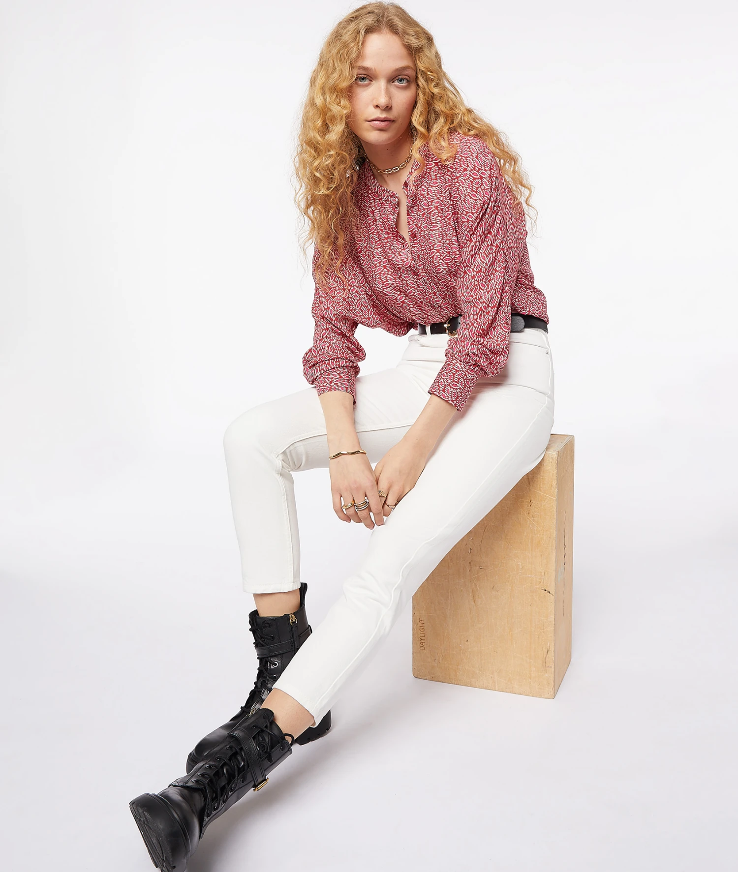 Blouse Imprimé Détails Brillants 3 Blouse Imprimé Détails Brillants – Image 3