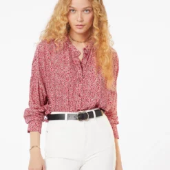 Blouse Imprimé Détails Brillants