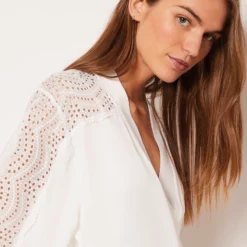 Déshabillé Détails Broderie Anglaise -Magasin De Lingerie Etam 653890301 b