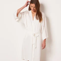 Déshabillé Détails Broderie Anglaise