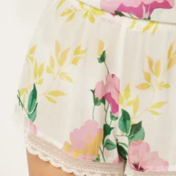 Short De Pyjama Fleuri Bords Dentelle -Magasin De Lingerie Etam 653893890 b