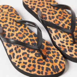 Tongs Imprimé Léopard -Magasin De Lingerie Etam 653909987 b