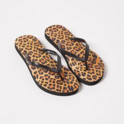 Tongs Imprimé Léopard