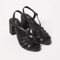 Sandales à Talons En Cuir