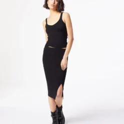 Jupe En Maille Avec Fente -Magasin De Lingerie Etam 653915505 6