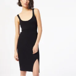 Jupe En Maille Avec Fente