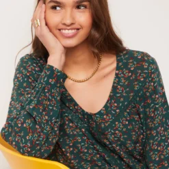 Chemise Manches Longues Imprimée -Magasin De Lingerie Etam 653920033 b