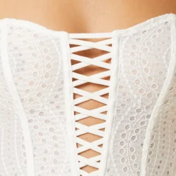 Bustier Broderie Anglaise -Magasin De Lingerie Etam 653920901 b