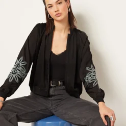 Veste Détails Broderie