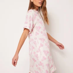 Chemise De Nuit En Lin Mélangé -Magasin De Lingerie Etam 653930080 6