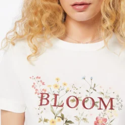 T-shirt Manches Courtes "Bloom" 100% Coton -Magasin De Lingerie Etam 653930580 b