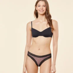 Tanga High Leg En Microfibre -Magasin De Lingerie Etam 653945616 6