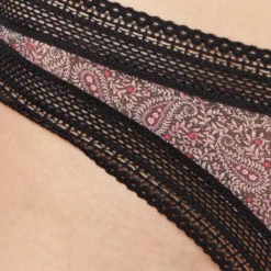 Tanga High Leg En Microfibre -Magasin De Lingerie Etam 653945616 b