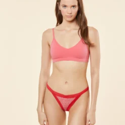 String En Microfibre Et Dentelle -Magasin De Lingerie Etam 653945770 6