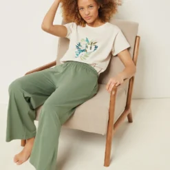 Pantalon De Pyjama 7/8 En Coton -Magasin De Lingerie Etam 653947544 6