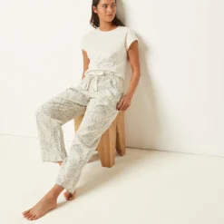 Pantalon De Pyjama Imprimé 7/8 -Magasin De Lingerie Etam 653951180 c