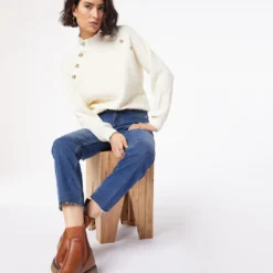 Jean Taille Haute Coupe Slim -Magasin De Lingerie Etam 653957223 c