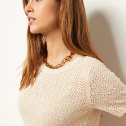 T-shirt Manches Courtes Ajouré -Magasin De Lingerie Etam 653962880 b