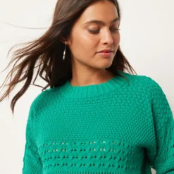 Pull En Maille Ajourée