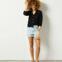 Cardigan En Maille Ajourée -Magasin De Lingerie Etam 653964005 6