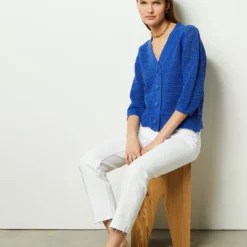 Gilet En Crochet 100% Coton