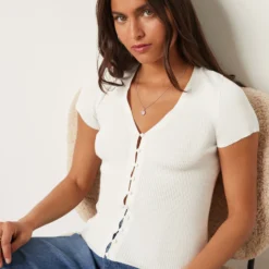 T-shirt Boutonné -Magasin De Lingerie Etam 653975480 c