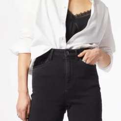 Jean Taille Haute Coupe évasée -Magasin De Lingerie Etam 653981005 b