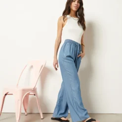 Pantalon Fluide Coupe Large -Magasin De Lingerie Etam 653981722 x