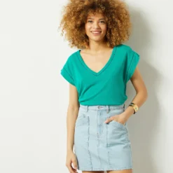 T-shirt En Lin Mélangé 7 T-shirt En Lin Mélangé -Magasin De Lingerie Etam 653981843 6