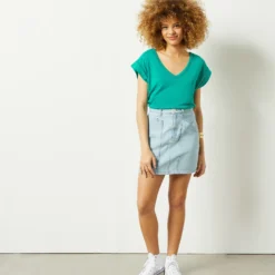 T-shirt En Lin Mélangé 9 T-shirt En Lin Mélangé -Magasin De Lingerie Etam 653981843 c