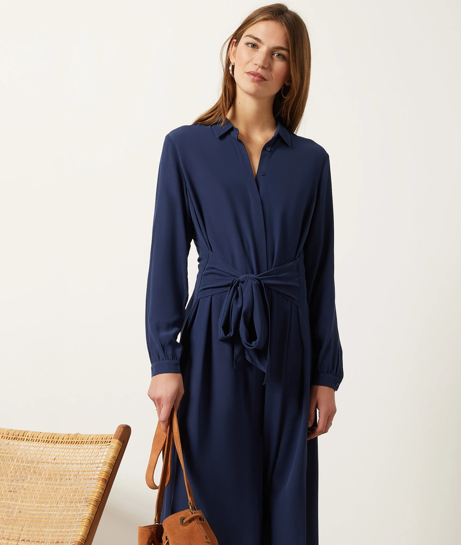 Robe Longue Avec Ceinture à Nouer 1 Robe Longue Avec Ceinture à Nouer